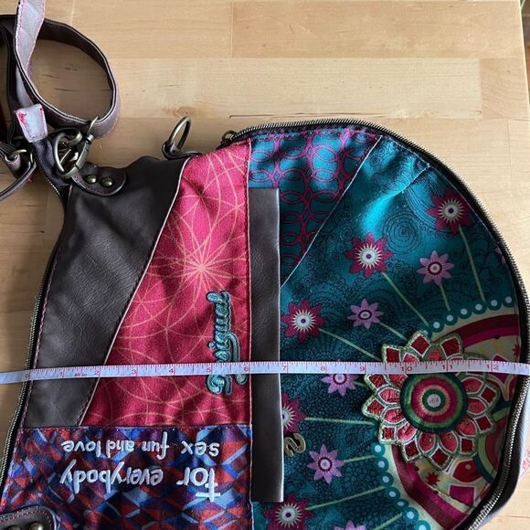 Desigual Boho Patchwork Crossbody Bag - Picture 9 of 10